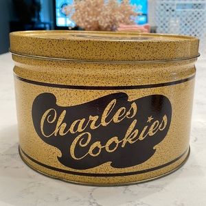 Charles Cookies vintage tin